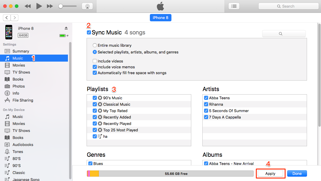 How to transfer music from iphone to itunes library on mac